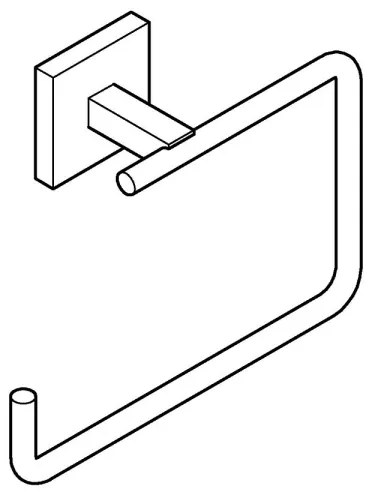 GROHE 409752430 - Držiak na uteráky START CUBE 18,8 x 13,8 cm čierny