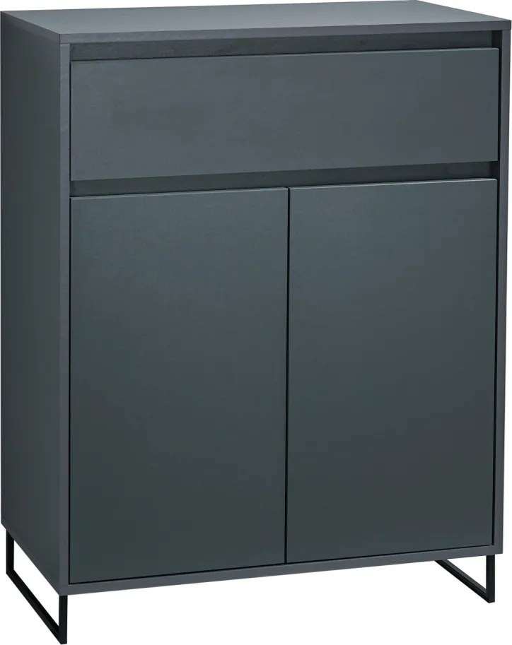 Komoda so šuplíkom Cologne, 80 cm, antracitová