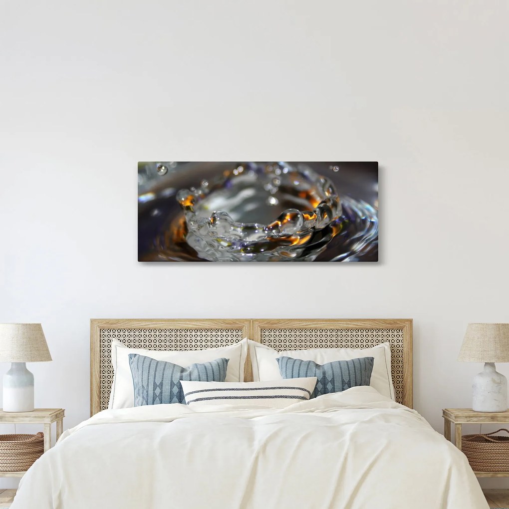 Obraz náramku z kvapiek vody (120x50 cm)