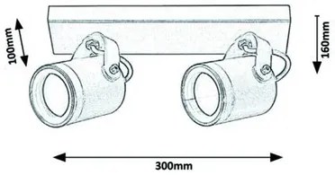 Rabalux ELVA vonkajšie prisadené svietidlo 7930