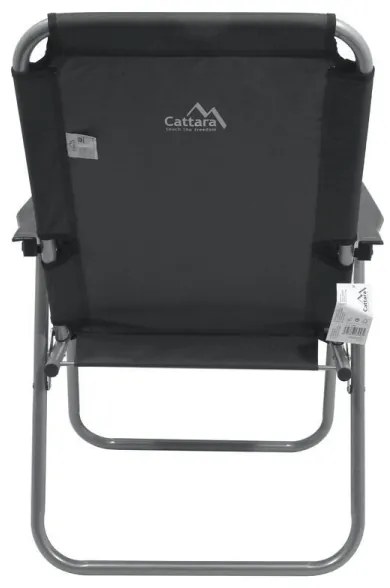 Skladacia kempingová stolička sivá