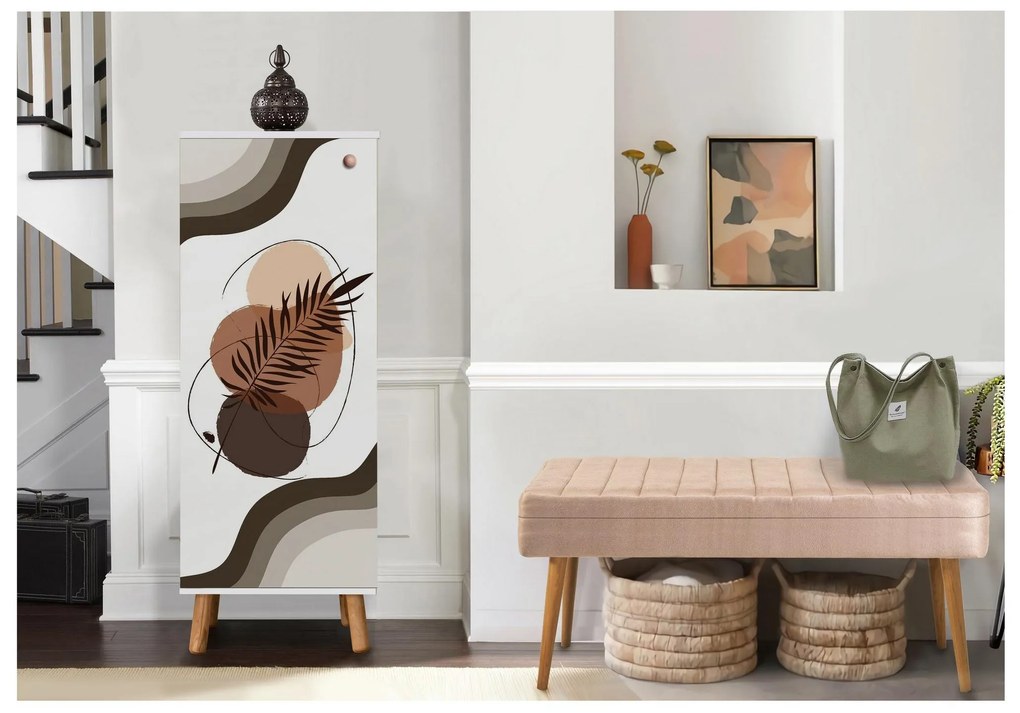 Predsieňová zostava Beside 52 (biela + kameň). Akcia -18%. Vlastná spoľahlivá doprava až k Vám domov. 1094028