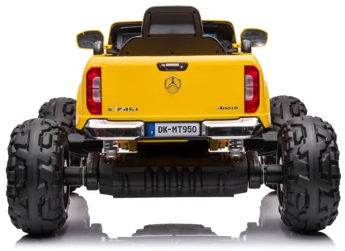 LEAN CARS ELEKTRICKÉ AUTÍČKO MERCEDES DK-MT950 4x4 LAKOVANÉ - ŽLTÉ - MOTOR 4x45W - BATÉRIA - 2x12V7Ah- 2022