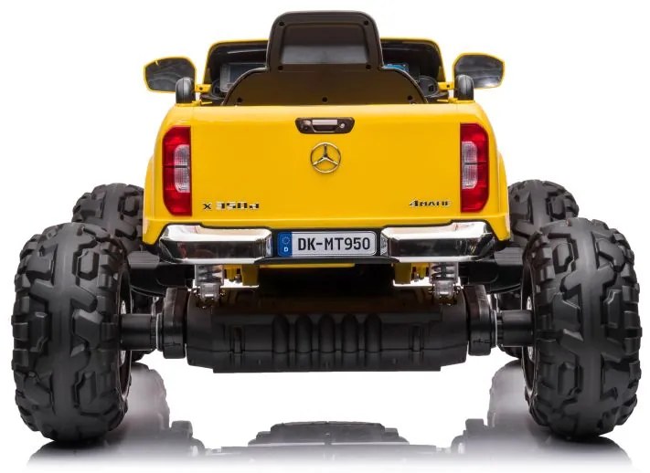 LEAN CARS ELEKTRICKÉ AUTÍČKO MERCEDES  DK-MT950 4x4  LAKOVANÉ - ŽLTÉ - MOTOR 4x45W - BATÉRIA - 2x12V7Ah- 2022