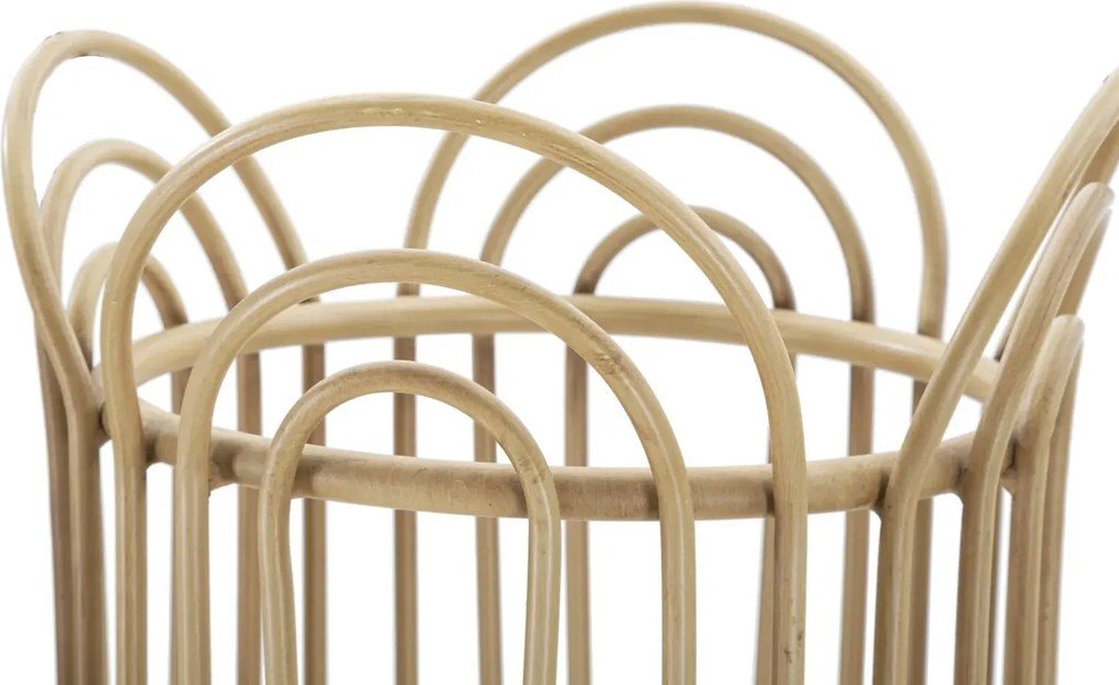 Proutěný obal na květináč Panama 31,5 cm hnědý