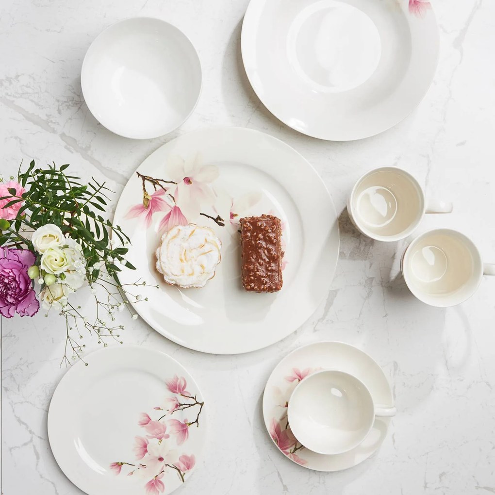 Magnólia porcelánová cukornička s vekom