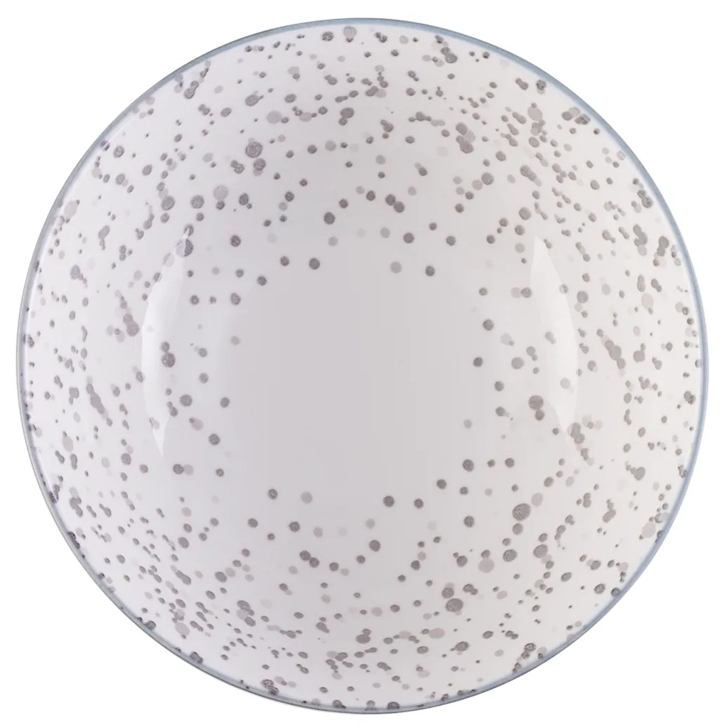 Miska na cereálie biela / svetlo-sivá 17,8 cm - Basic - 490833