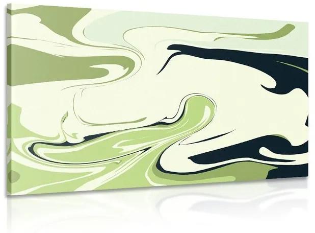 Obraz abstraktný zelený vzor - 120x80
