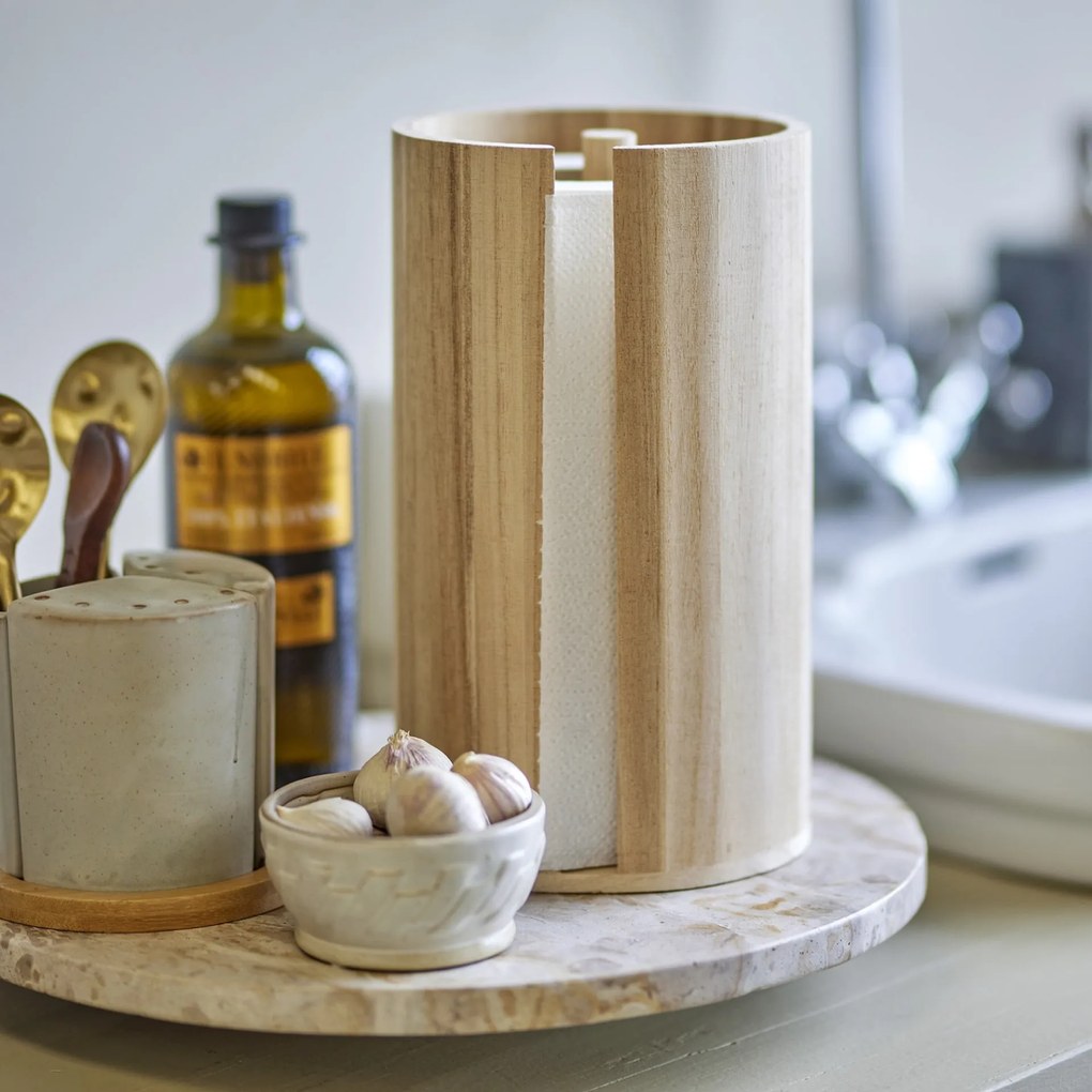 Bloomingville Stojan na kuchynskú rolku Wood natur