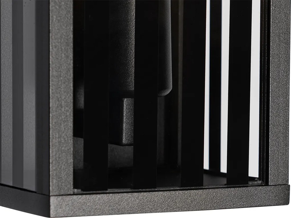 Moderná vonkajšia nástenná lampa čierna 26 cm IP44 - Dijon