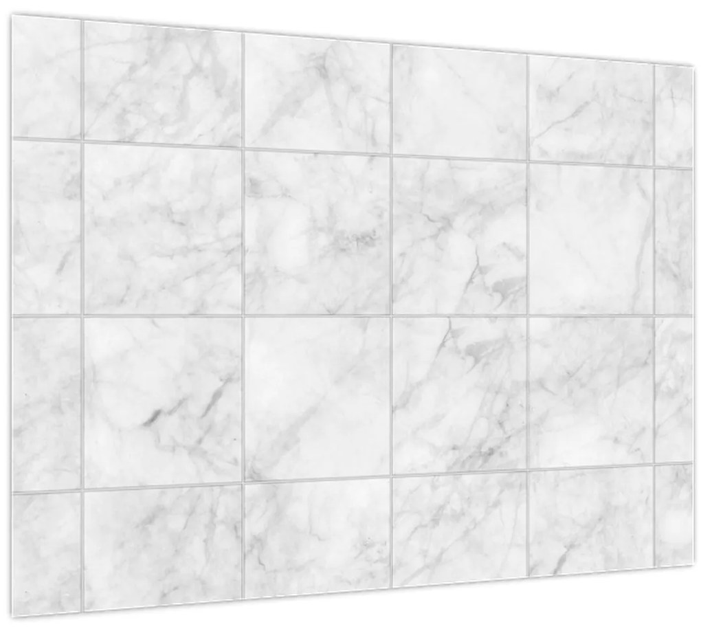 Sklenený obraz - Mramorové dlaždice (70x50 cm)