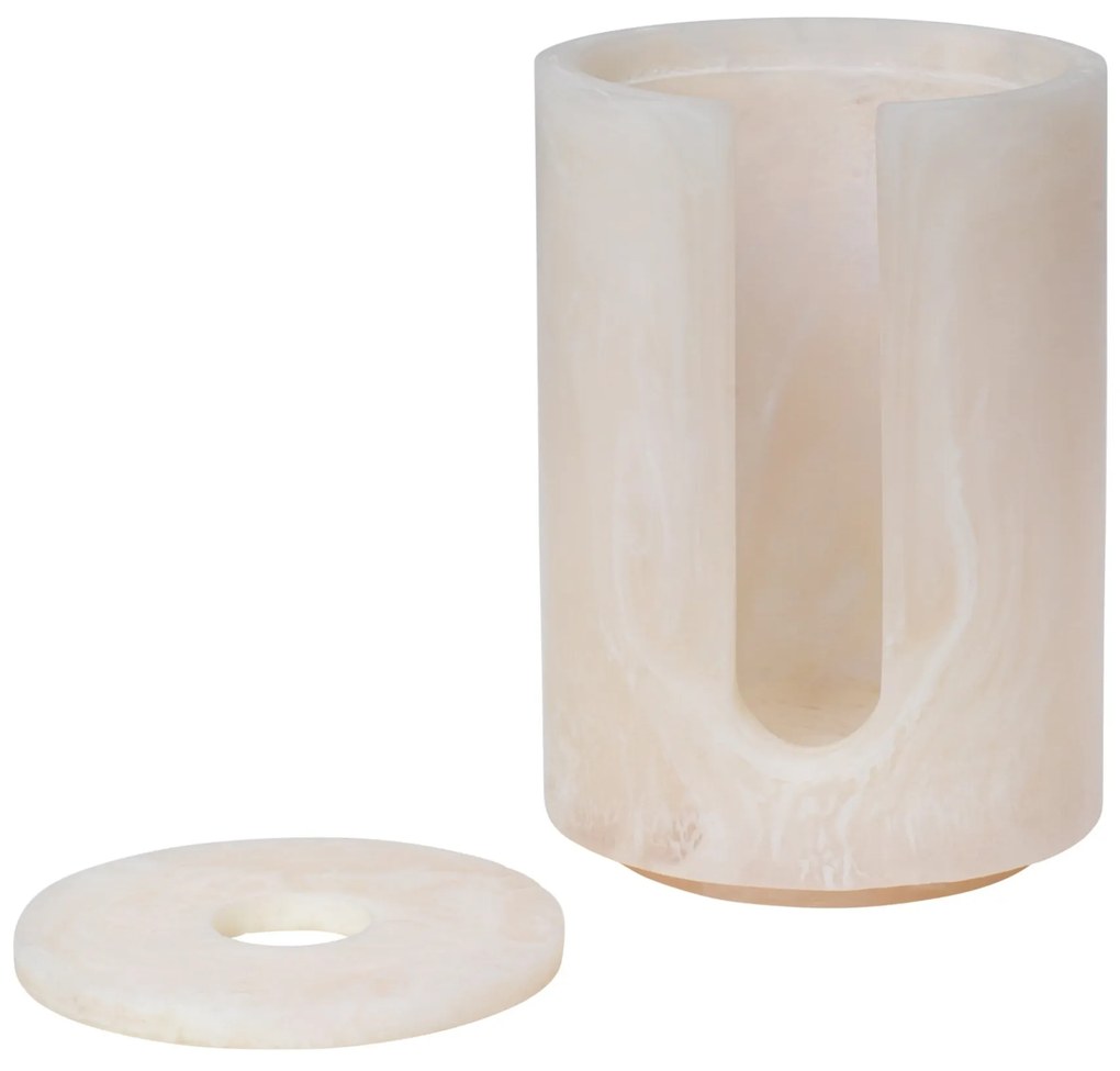 Ferm Living Zásobník na vatové tampóniky Mist Pearl
