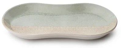 27-dielna jedálenská súprava, béžová/zelená, porcelán