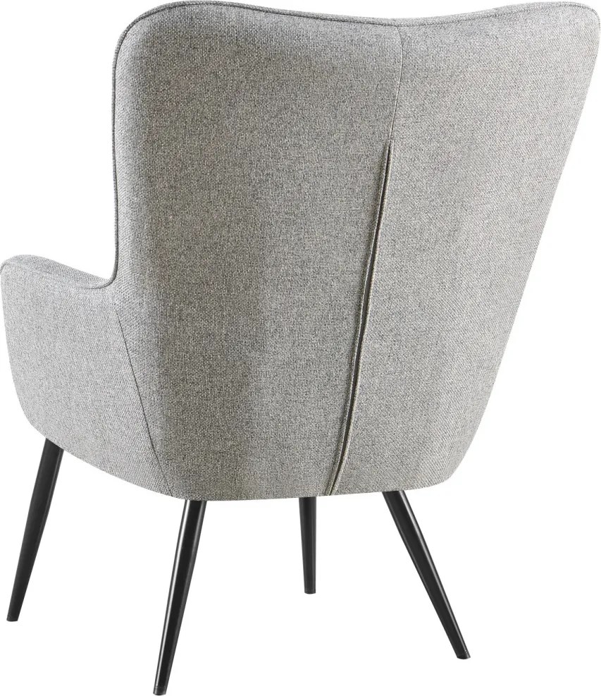 Kreslo Hannah, svetlo šedá tkanina