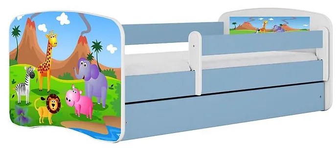 Detská Posteľ. Babydreams+Sz+M Modrá 70x140 Safari