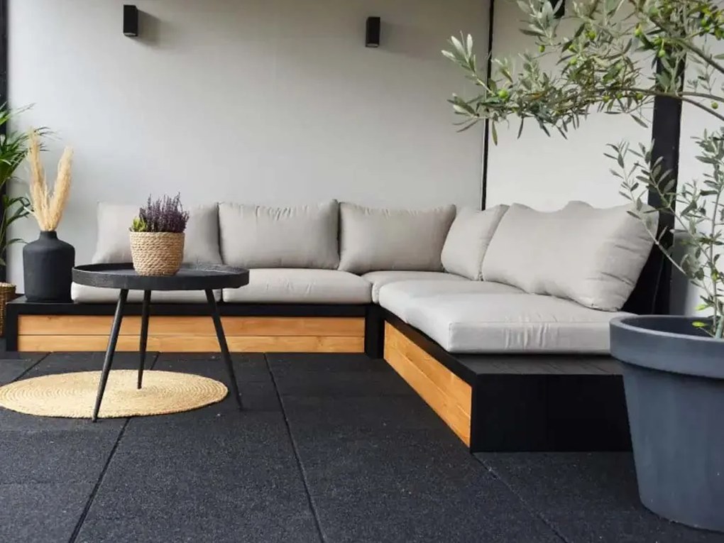 Gumová dlaždica ASLON 40 x 40 cm, červená