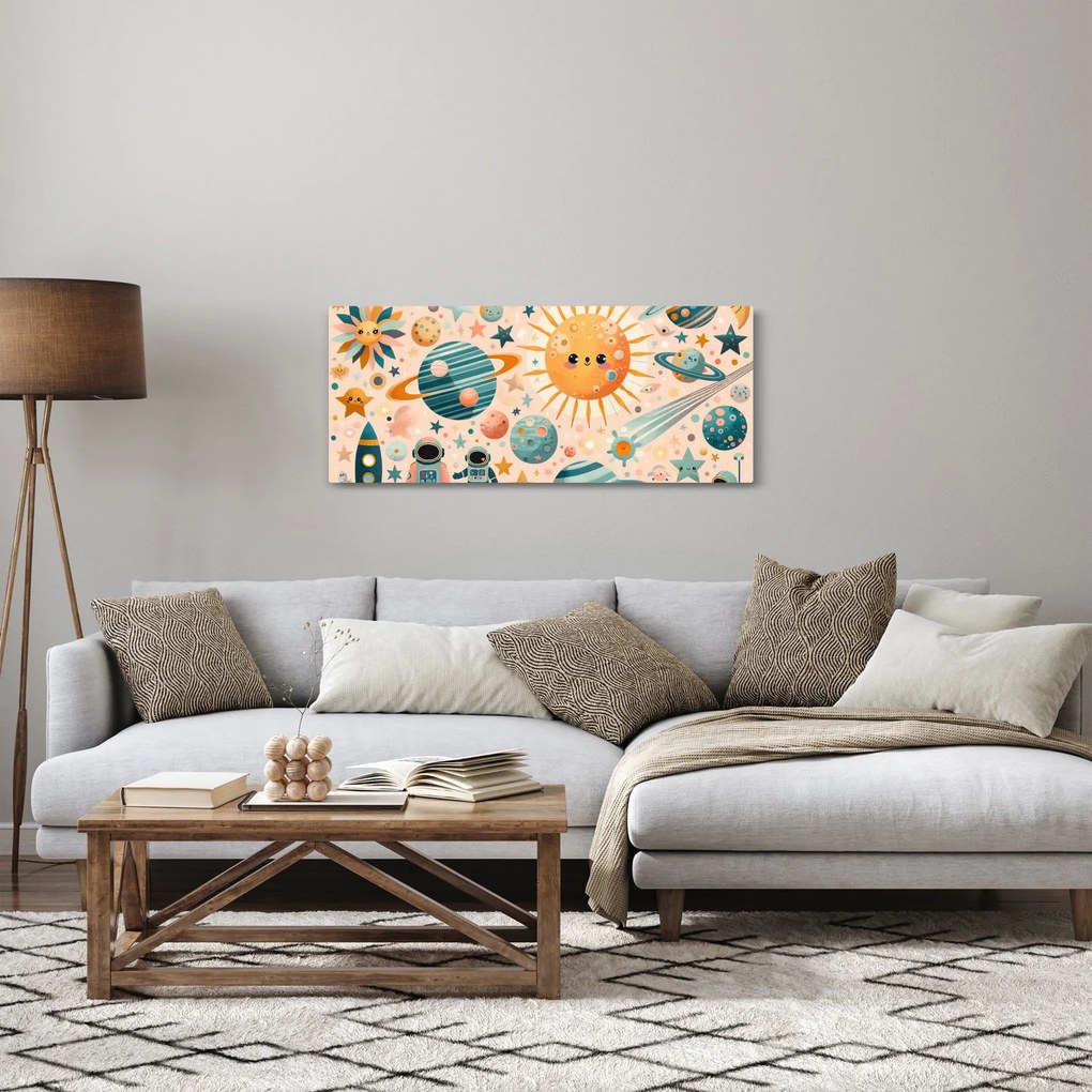 Obraz - Kúsky z vesmíru (120x50 cm)