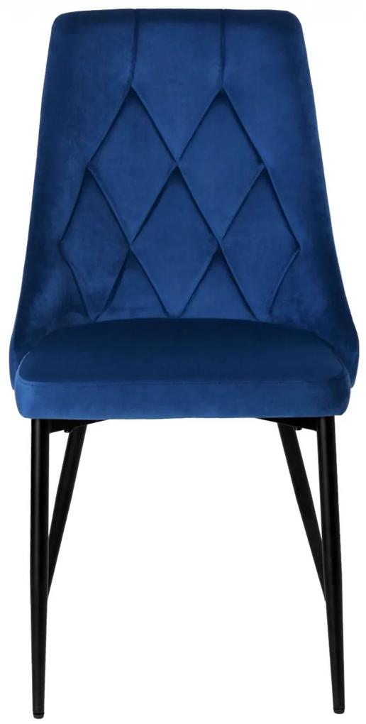 Čalúnená stolička LINCOLN námornícka modrá