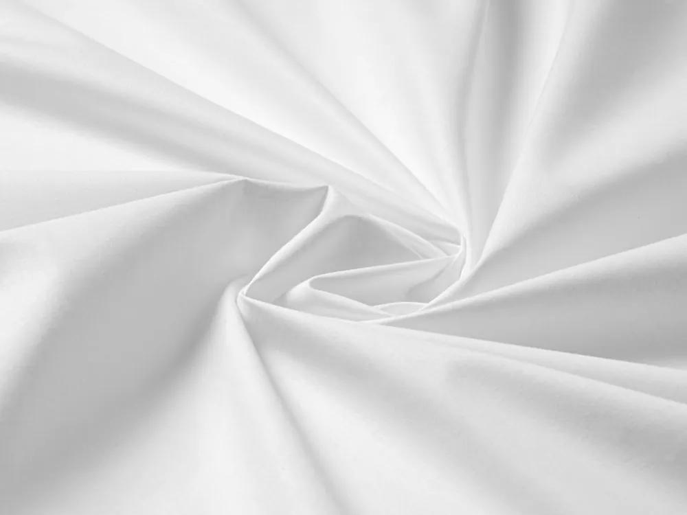 Biante Bavlnené jednofarebné posteľné obliečky Moni MO-020 Biele Predĺžené 140x220 a 70x90 cm