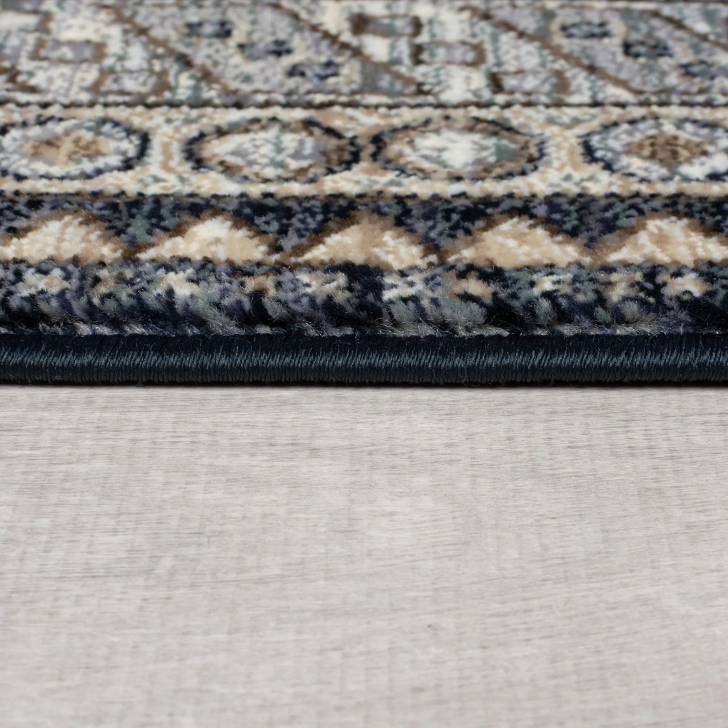 Flair Rugs, Kusový koberec Cooper Babylon Traditional Blue, 80x150, modrá, obývacia izba