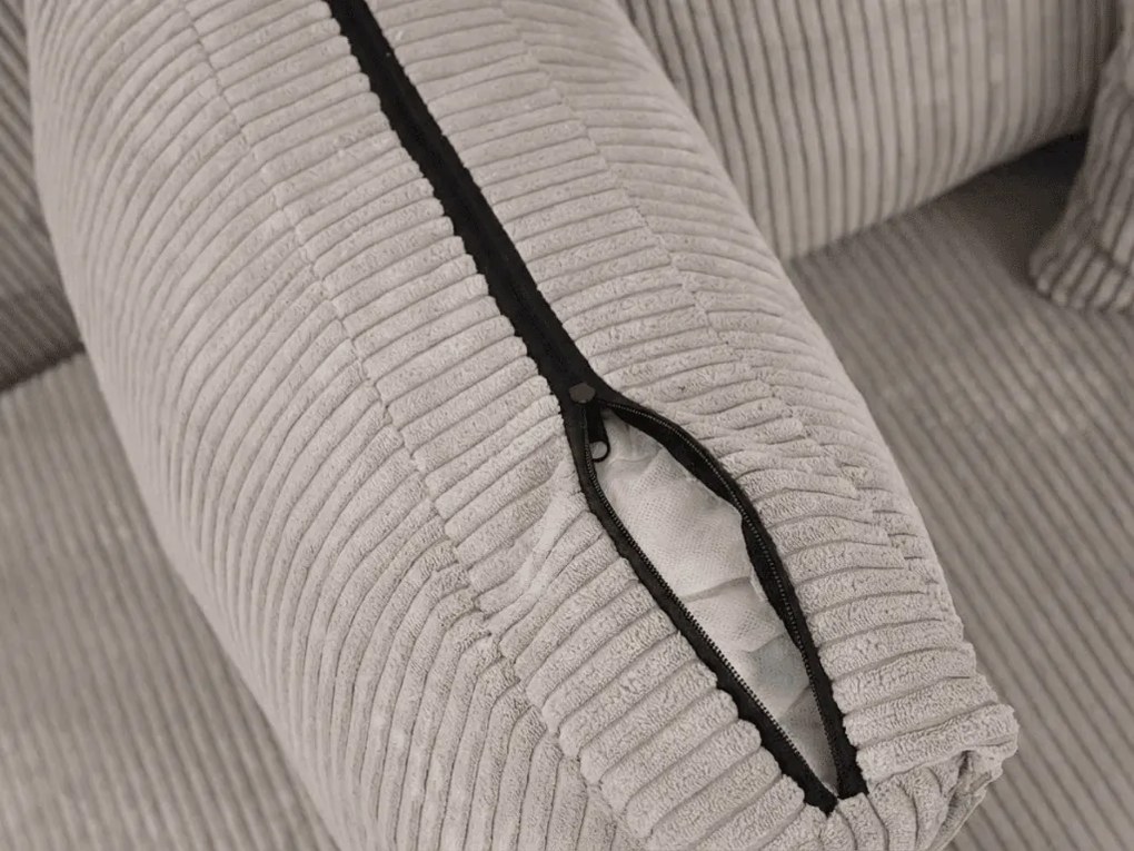 AKCIA Svetlobéžová sedacia súprava do U SMART COSARO 295x140 cm II. akosť