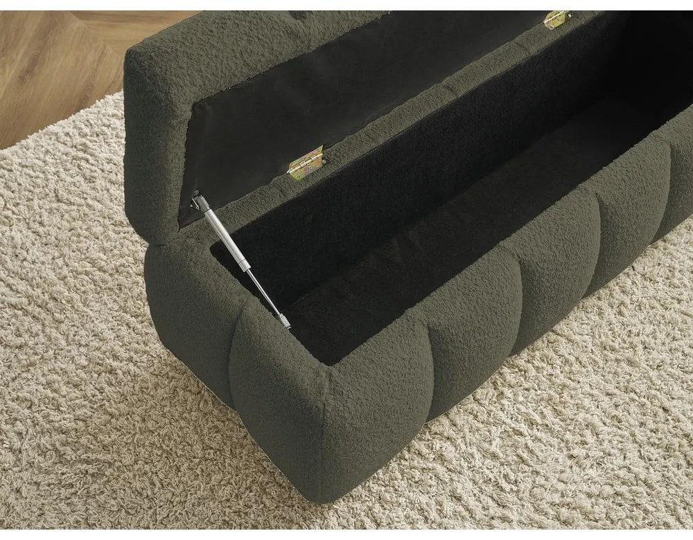 Zelená lavica z textílie buklé Mont Blanc – Bobochic Paris