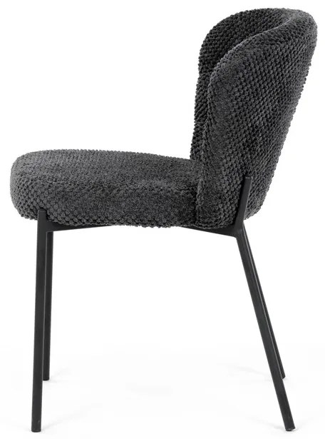 Autronic BONTEC Jedálenská stolička, sivá, látka bouclé, CT-W1077 GREY2 Farba: Béžová