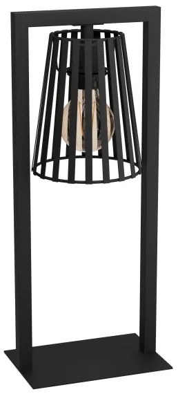 Eglo 390005 - Stolná lampa BOGOTA 1xE27/40W/230V čierna