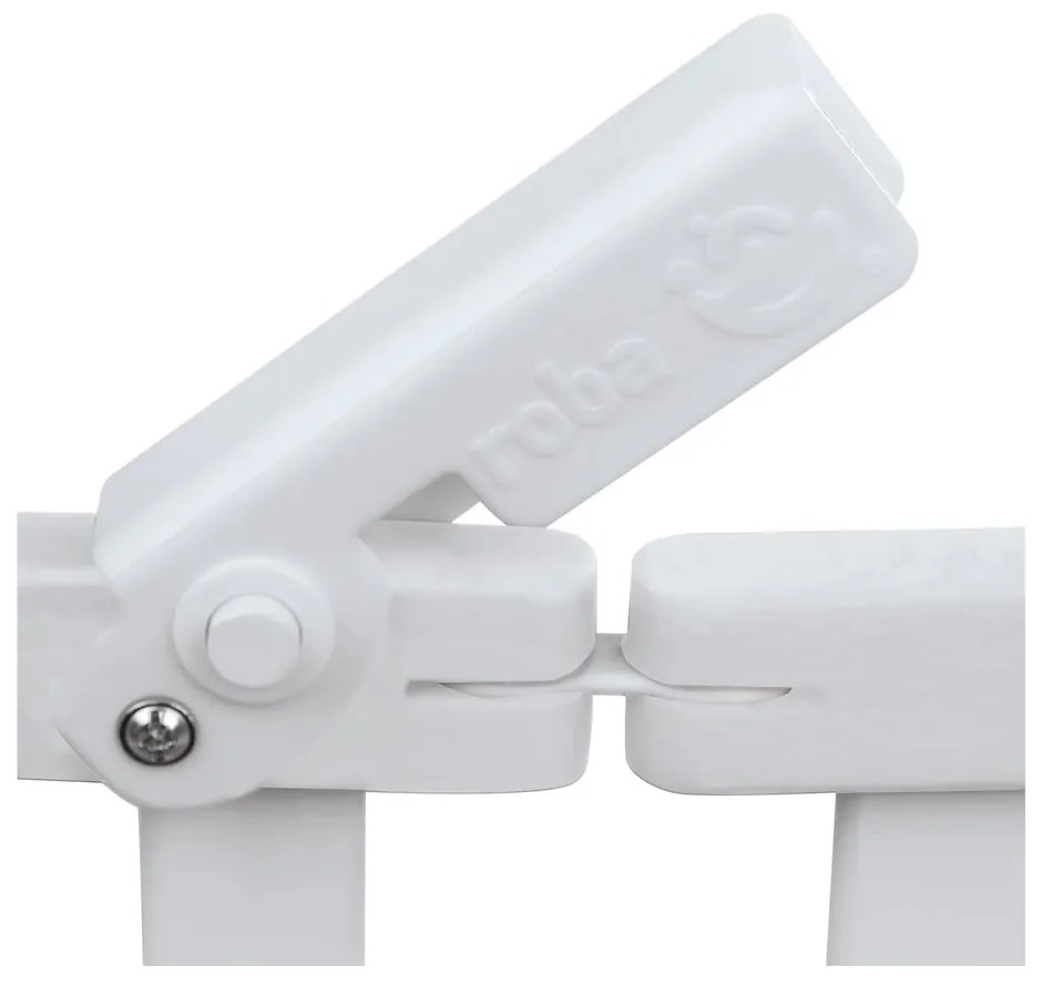 Biela skladacia postieľka na kolieskach 60x120 cm Fold up – Roba