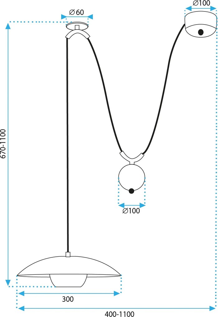 Toolight Toolight, stropné svietidlo 1xG9 APP1450-1CP, čierna, OSW-03902