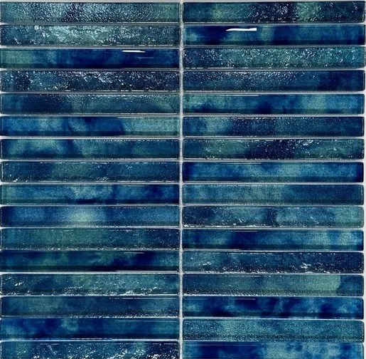 Sklenená mozaika Premium Mosaic deep blue 30x30 cm lesk MOSPTK3