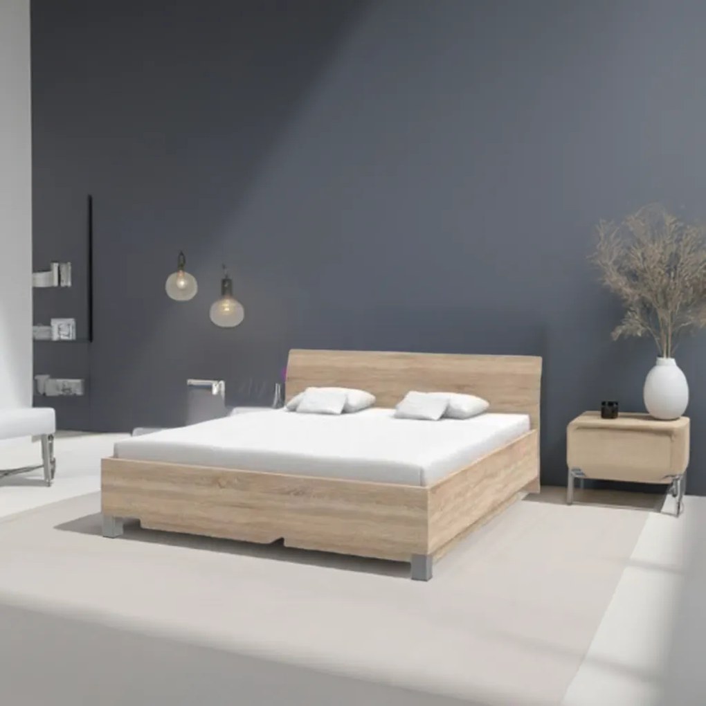 decodom postel UNO 180 dub pílený bardolíno