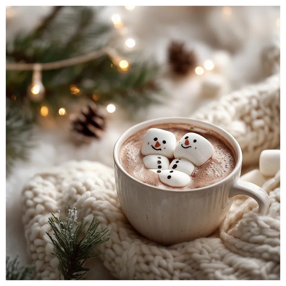 Obraz vianočná pohoda s lahodnou čokoládou