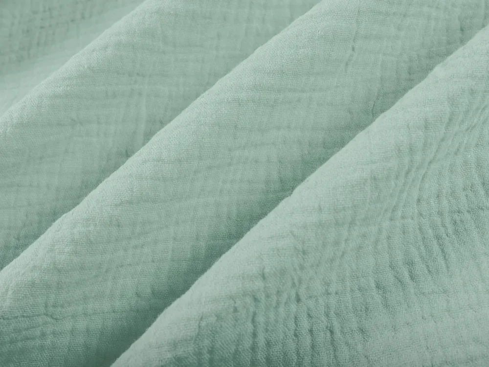 Biante Mušelínová obliečka na vankúš MSN-020 Pastelovo šalviová 70 x 90 cm