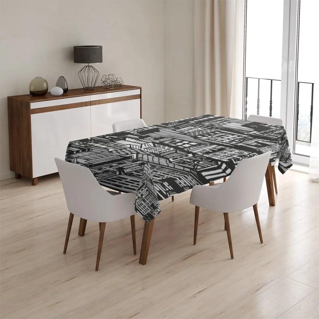 Sablio Obrus Kreslené mrakodrapy - 90x90 cm