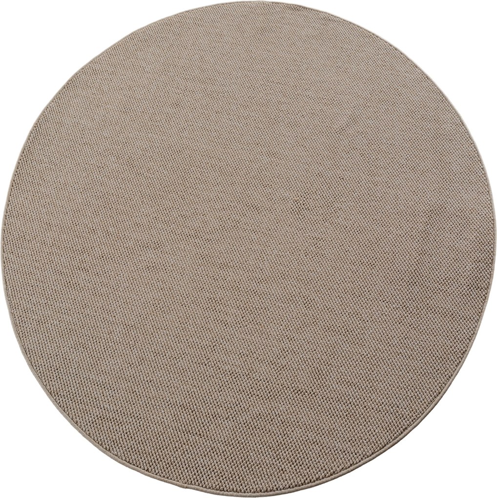 Ayyildiz, Kusový koberec Helix 2200 beige kruh, 80x80, béžová, chodba / predsieň