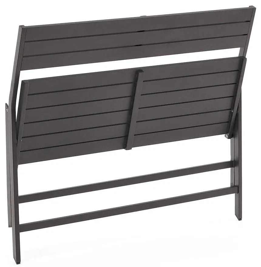 Čierna kovová záhradná lavica Torreta – Kave Home