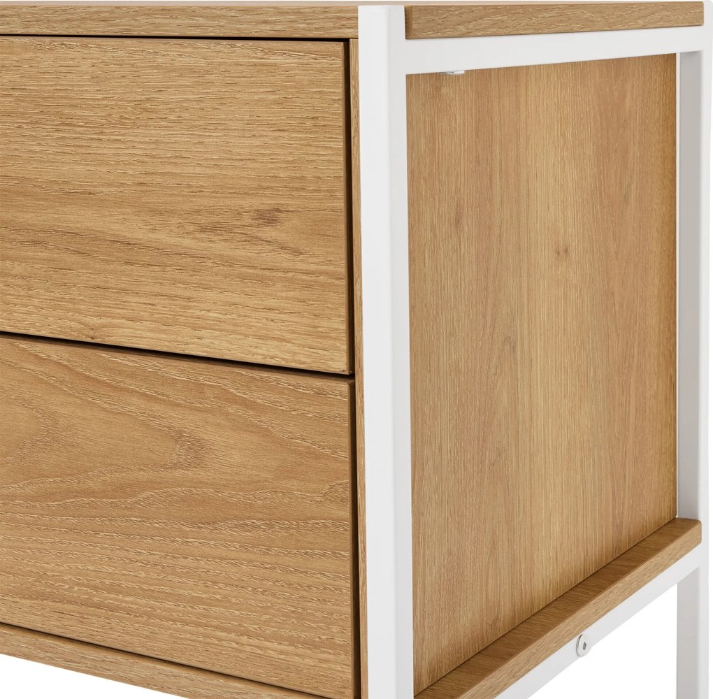 Komoda »GRADE« s 2 zásuvkami, vzhľad dreva