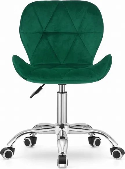 Otočná stolička AVOLA velvet - zelená