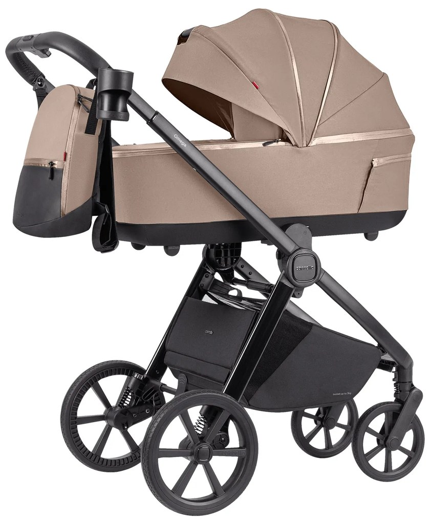 Detský kočík 2v1 CARRELLO Omega Plus CRL-6540/1 2025 Asteroid Beige