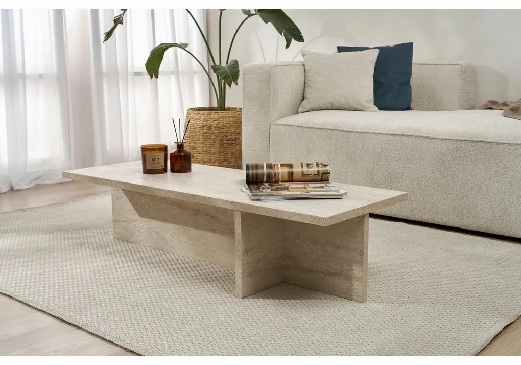Harbor Travertine konferenčný stolík