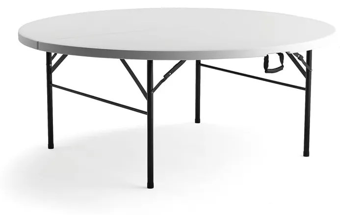Plastový skladací stôl MIKA, Ø 1830 mm