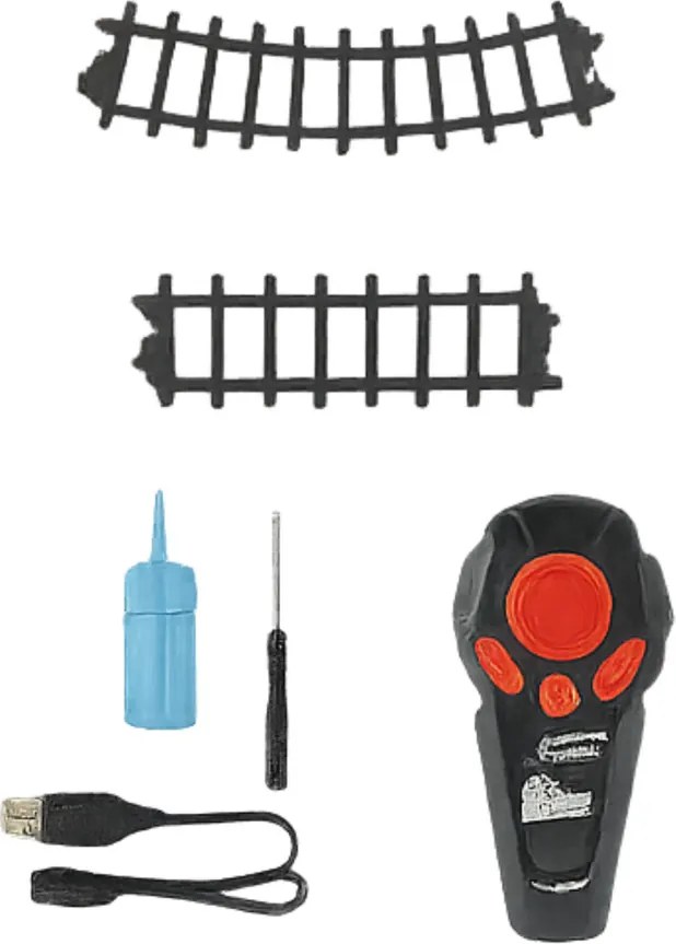 LEAN Toys Elektrický vlak Classic RC vlak Svetlá Zvuky Dym 206 cm 24 el.