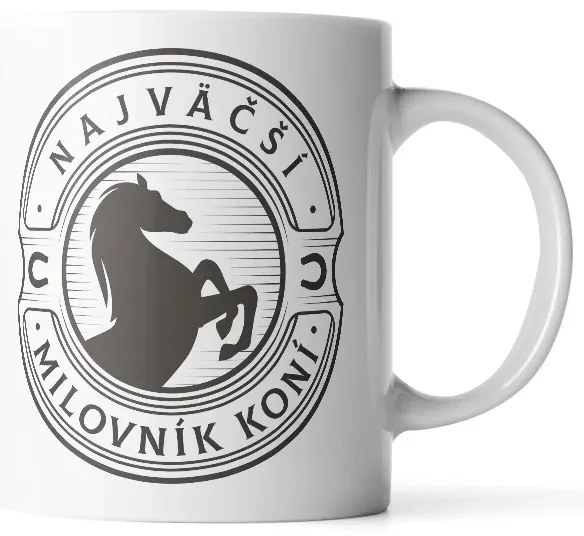 Sablio Hrnček Najväčší milovník koní - 890 ml - XXL