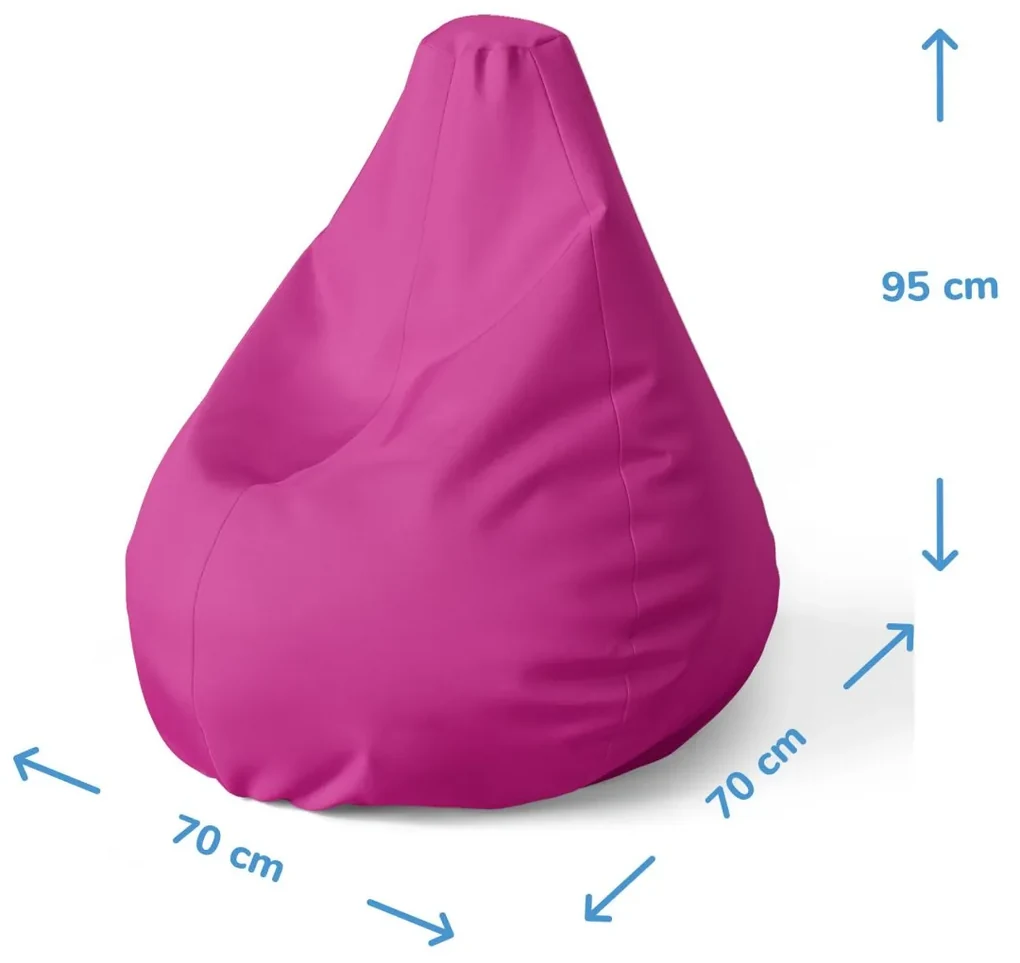 Sablio Sedací vak Pear Srdiečka a špirály XL - 70 x 95 x 15 cm