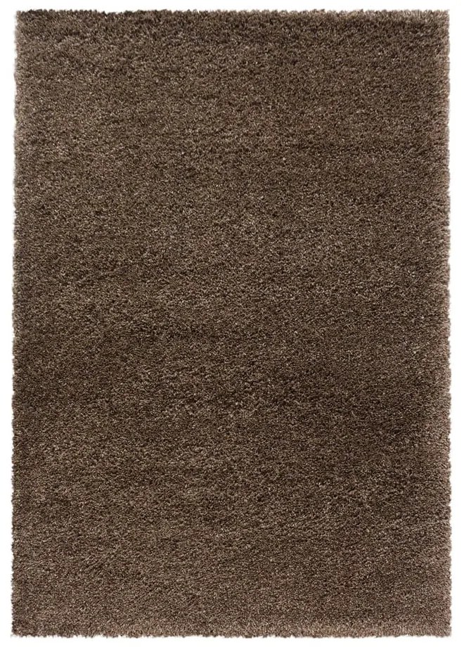 Tmavohnedý koberec 200x290 cm Fluffy – Ayyildiz Carpets