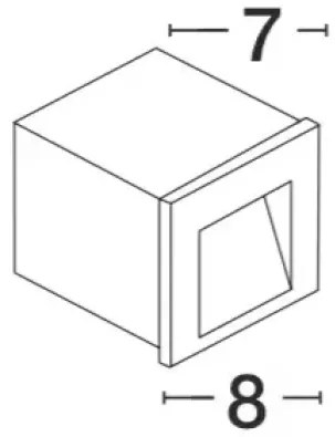 Vonkajšie LED svietidlo Krypton B 8 tmavo sivé