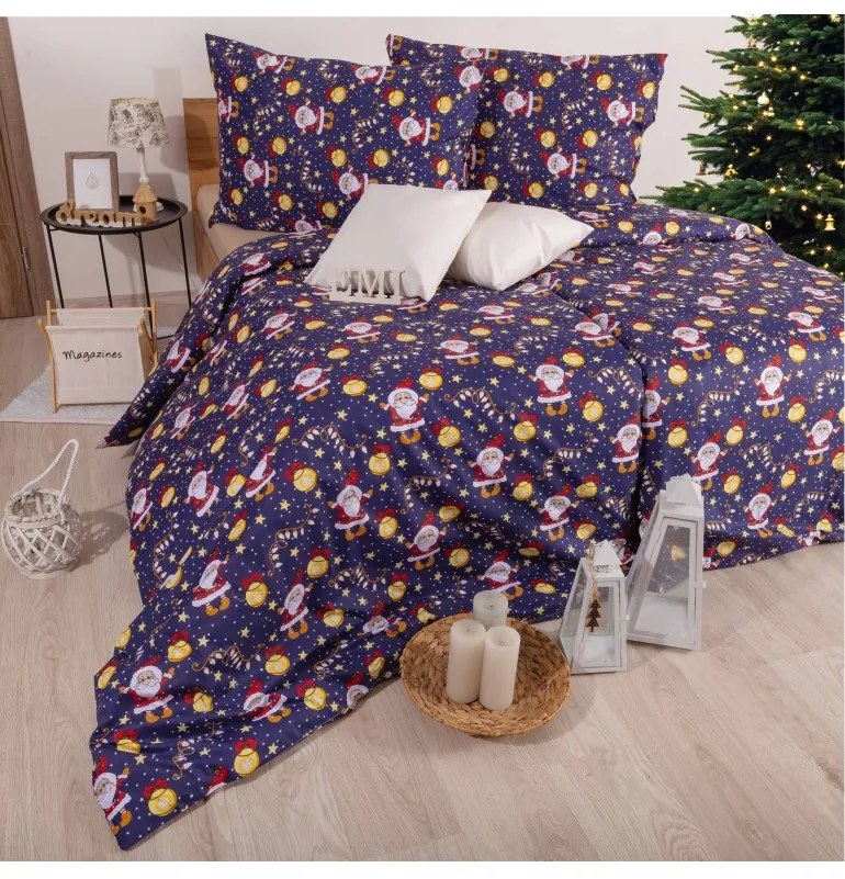 Vianočné obliečky bavlnené Mikuláš EMI