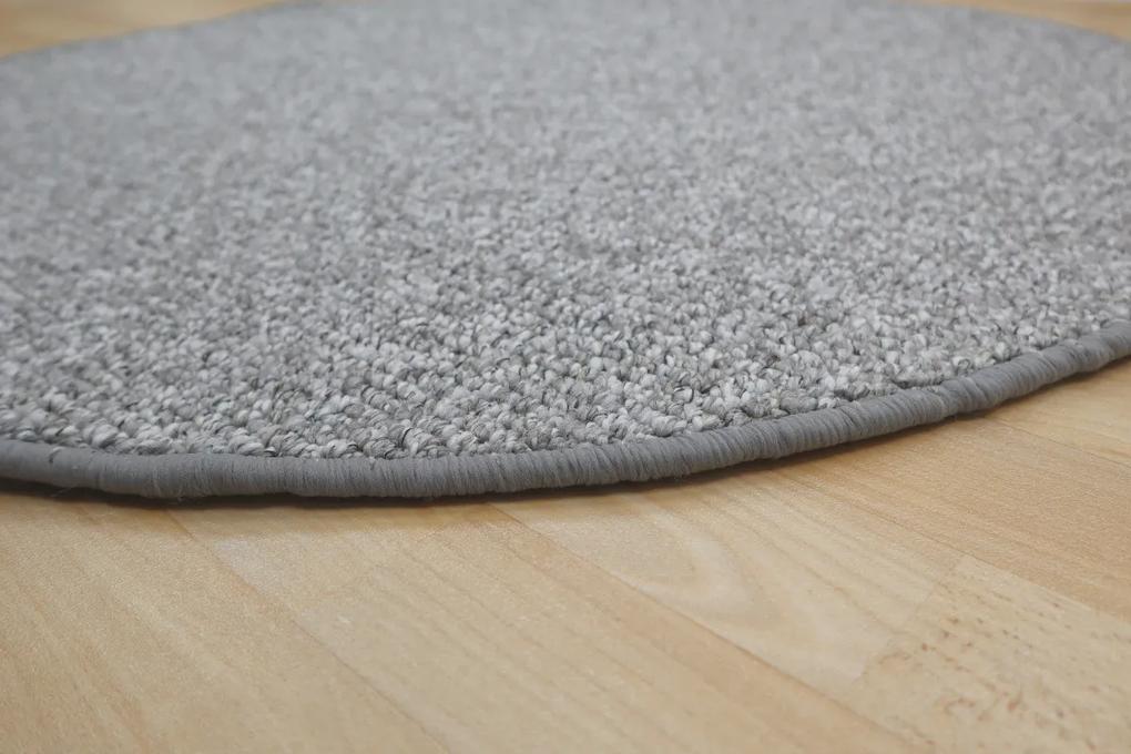 Vopi koberce Kusový koberec Wellington sivý kruh - 400x400 (priemer) kruh cm