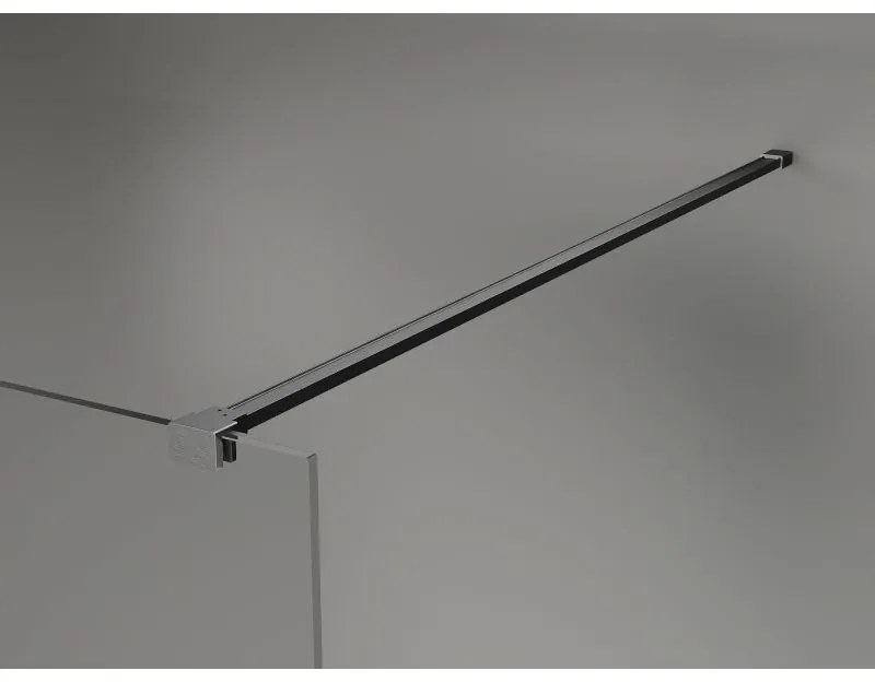 Mexen, Mexen Kioto-X sprchová stena 150 x 200 cm, 10 mm matná, pištoľovo sivá kartáčovaná - 800-150-101-66-30-X